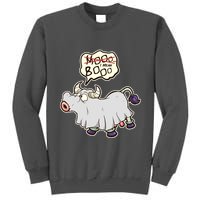 Funny Halloween Cow Moo I Mean Boo Tall Sweatshirt