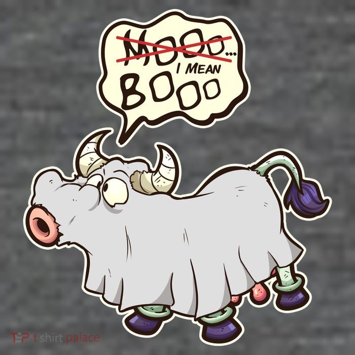 Funny Halloween Cow Moo I Mean Boo Wool Snapback Cap