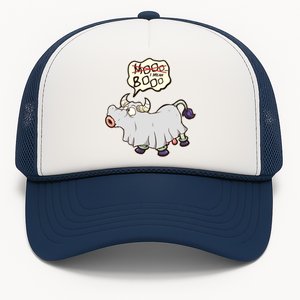 Funny Halloween Cow Moo I Mean Boo Trucker Hat