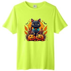 Funny Halloween Cat Costume Pumpkin Cat Black Cat Halloween Tall Fusion ChromaSoft Performance T-Shirt