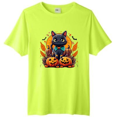 Funny Halloween Cat Costume Pumpkin Cat Black Cat Halloween Tall Fusion ChromaSoft Performance T-Shirt