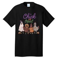 Funny Halloween Chicken Chick Or Treat Ghost Chickens Gift Tall T-Shirt