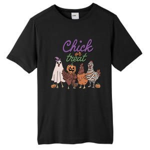 Funny Halloween Chicken Chick Or Treat Ghost Chickens Gift Tall Fusion ChromaSoft Performance T-Shirt