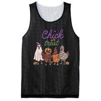 Funny Halloween Chicken Chick Or Treat Ghost Chickens Gift Mesh Reversible Basketball Jersey Tank