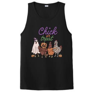 Funny Halloween Chicken Chick Or Treat Ghost Chickens Gift PosiCharge Competitor Tank