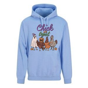 Funny Halloween Chicken Chick Or Treat Ghost Chickens Gift Unisex Surf Hoodie