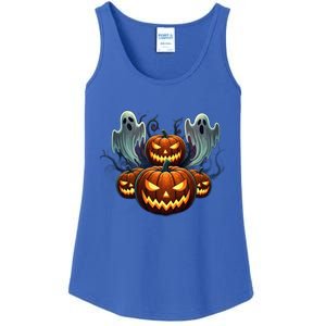 Funny Halloween Costume Gift Pumpkin Face Meaningful Gift Ladies Essential Tank