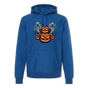 Funny Halloween Costume Gift Pumpkin Face Meaningful Gift Premium Hoodie