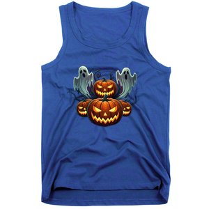 Funny Halloween Costume Gift Pumpkin Face Meaningful Gift Tank Top