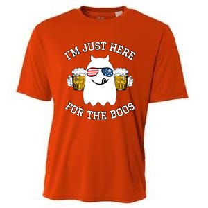 Funny Halloween Costume Gift Im Just Here For The Boos Gift Cooling Performance Crew T-Shirt