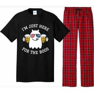 Funny Halloween Costume Gift Im Just Here For The Boos Gift Pajama Set