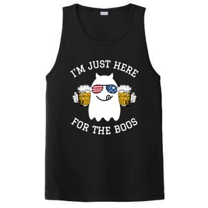 Funny Halloween Costume Gift Im Just Here For The Boos Gift PosiCharge Competitor Tank