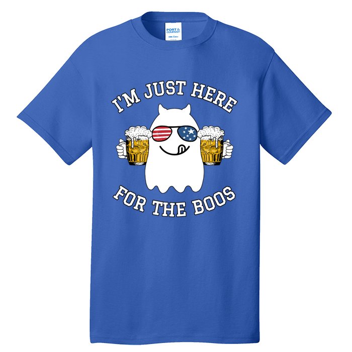 Funny Halloween Costume Gift Im Just Here For The Boos Gift Tall T-Shirt