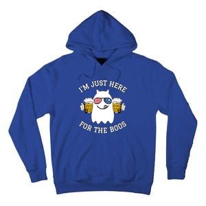 Funny Halloween Costume Gift Im Just Here For The Boos Gift Tall Hoodie