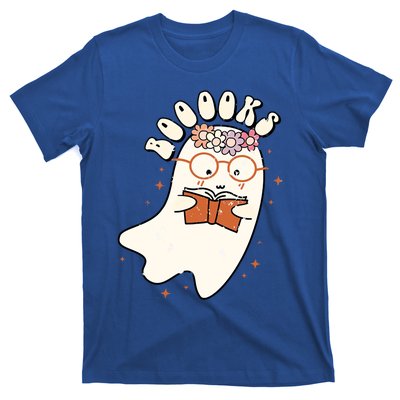 Funny Halloween Cute Ghost Book Reading Teacher Student Meaningful Gift T-Shirt