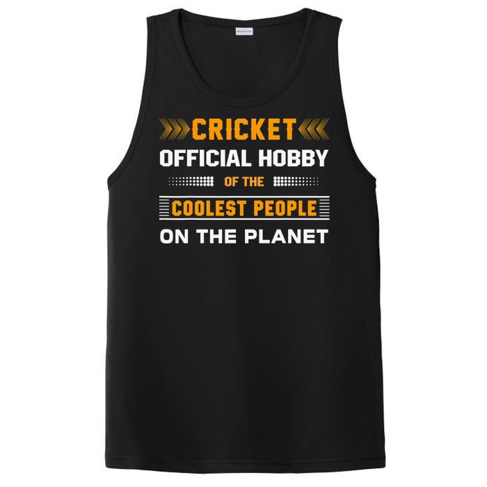 Funny Hobby Cricket For Cricket Lovers Players PosiCharge Competitor Tank