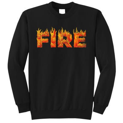 FIRE HALLOWEEN COSTUME FIRE AND ICE MATCHING COUPLES Sweatshirt