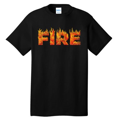 FIRE HALLOWEEN COSTUME FIRE AND ICE MATCHING COUPLES Tall T-Shirt