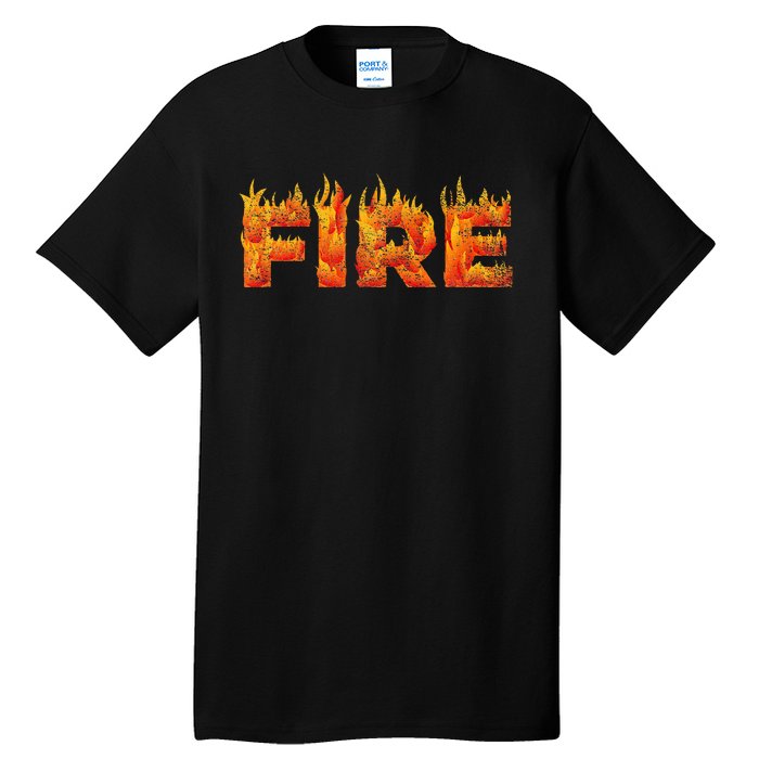 FIRE HALLOWEEN COSTUME FIRE AND ICE MATCHING COUPLES Tall T-Shirt