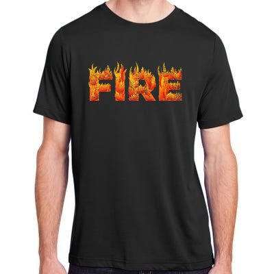 FIRE HALLOWEEN COSTUME FIRE AND ICE MATCHING COUPLES Adult ChromaSoft Performance T-Shirt