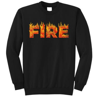 FIRE HALLOWEEN COSTUME FIRE AND ICE MATCHING COUPLES Tall Sweatshirt