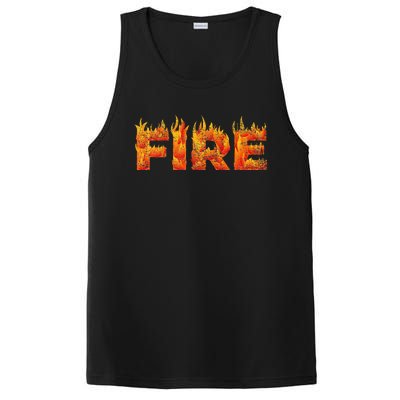 FIRE HALLOWEEN COSTUME FIRE AND ICE MATCHING COUPLES PosiCharge Competitor Tank