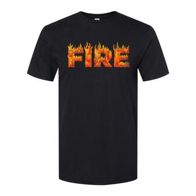 FIRE HALLOWEEN COSTUME FIRE AND ICE MATCHING COUPLES Softstyle CVC T-Shirt