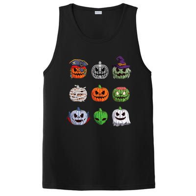 Funny Halloween Costume Pumpkin Characters PosiCharge Competitor Tank