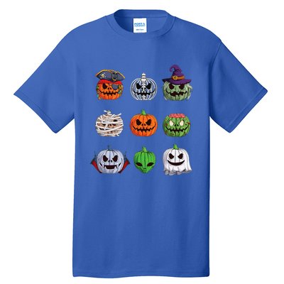 Funny Halloween Costume Pumpkin Characters Tall T-Shirt