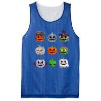 Funny Halloween Costume Pumpkin Characters Mesh Reversible Basketball Jersey Tank