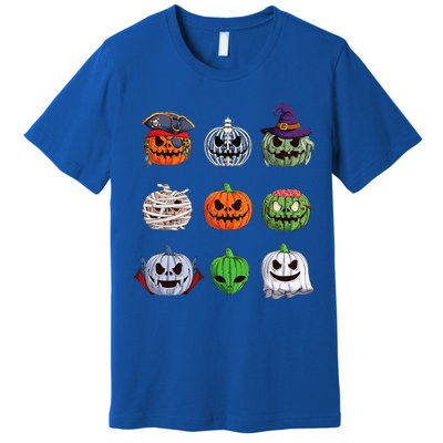 Funny Halloween Costume Pumpkin Characters Premium T-Shirt