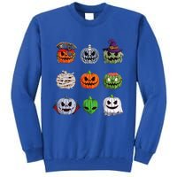 Funny Halloween Costume Pumpkin Characters Tall Sweatshirt