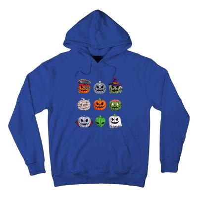 Funny Halloween Costume Pumpkin Characters Tall Hoodie