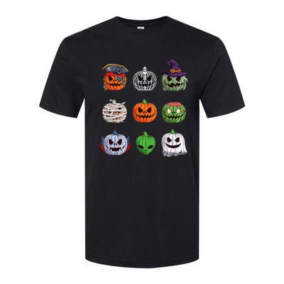 Funny Halloween Costume Pumpkin Characters Softstyle CVC T-Shirt