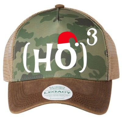 Funny Ho Cubed Christmas Math Gift Legacy Tie Dye Trucker Hat