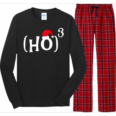 Funny Ho Cubed Christmas Math Gift Long Sleeve Pajama Set