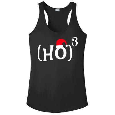 Funny Ho Cubed Christmas Math Gift Ladies PosiCharge Competitor Racerback Tank