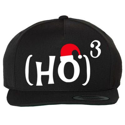 Funny Ho Cubed Christmas Math Gift Wool Snapback Cap