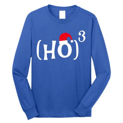 Funny Ho Cubed Christmas Math Gift Long Sleeve Shirt