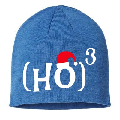 Funny Ho Cubed Christmas Math Gift Sustainable Beanie