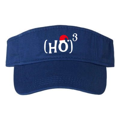 Funny Ho Cubed Christmas Math Gift Valucap Bio-Washed Visor