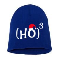 Funny Ho Cubed Christmas Math Gift Short Acrylic Beanie