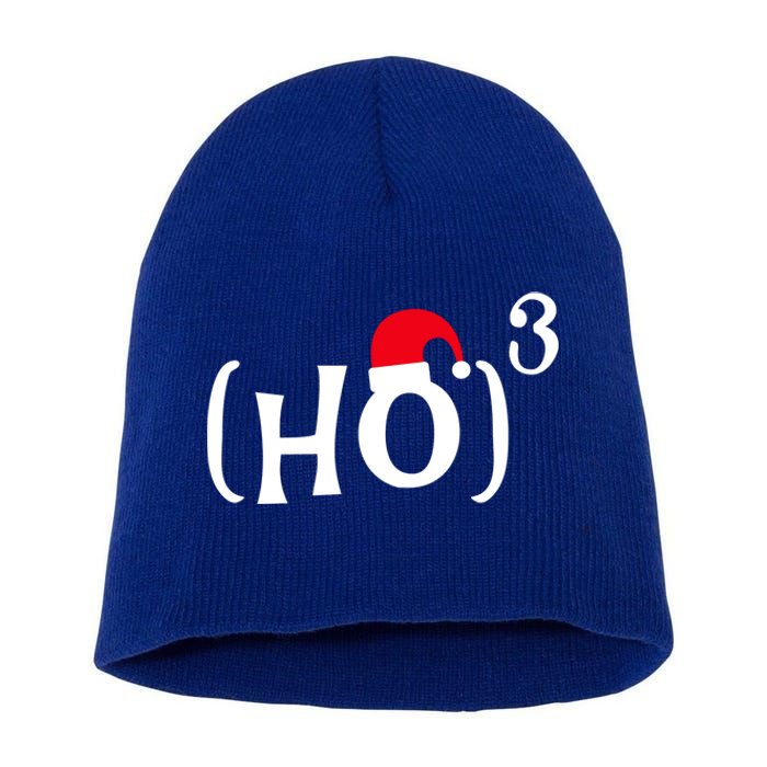 Funny Ho Cubed Christmas Math Gift Short Acrylic Beanie