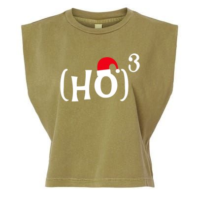 Funny Ho Cubed Christmas Math Gift Garment-Dyed Women's Muscle Tee