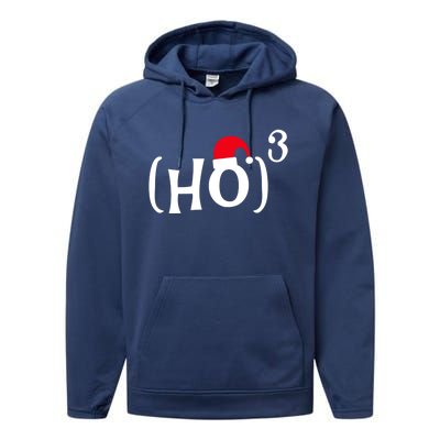 Funny Ho Cubed Christmas Math Gift Performance Fleece Hoodie