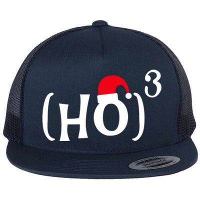 Funny Ho Cubed Christmas Math Gift Flat Bill Trucker Hat