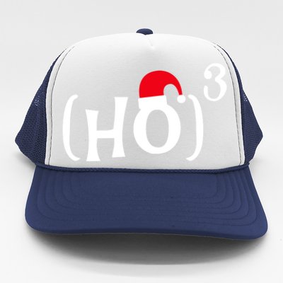 Funny Ho Cubed Christmas Math Gift Trucker Hat