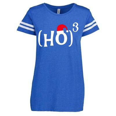 Funny Ho Cubed Christmas Math Gift Enza Ladies Jersey Football T-Shirt