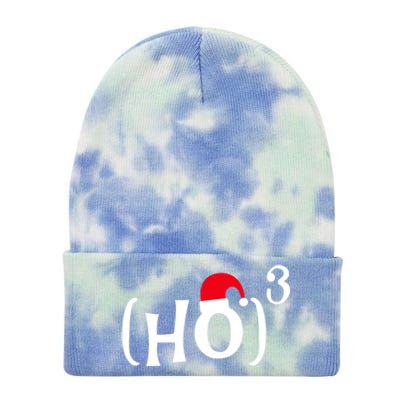 Funny Ho Cubed Christmas Math Gift Tie Dye 12in Knit Beanie