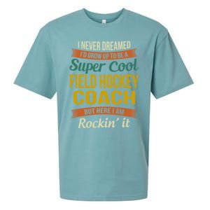 Field Hockey Coach Funny Thank You Funny Gift Appreciation Gift Sueded Cloud Jersey T-Shirt